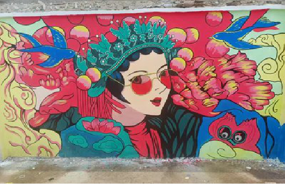  龙游墙体彩绘-网红墙