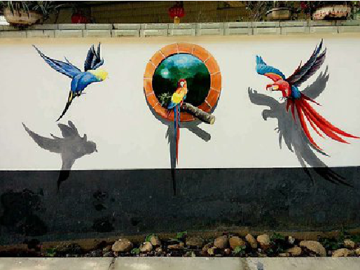  龙游视觉错位-3D墙绘设计