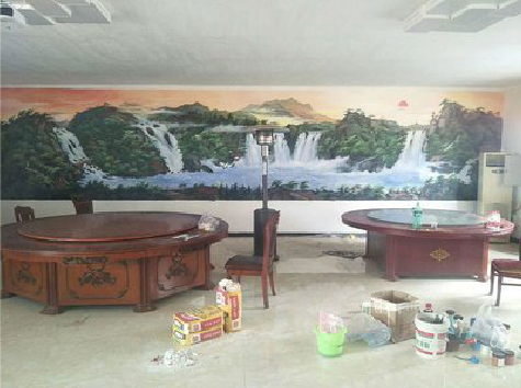  龙游墙绘-写实风景