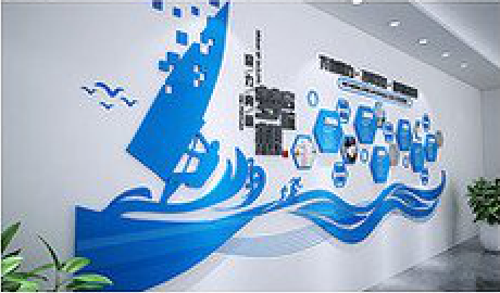  龙游海浪主题文化墙如何设计？