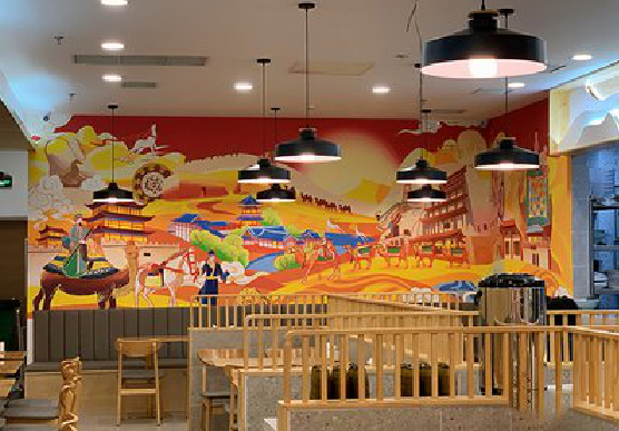  龙游商业空间彩绘介绍。